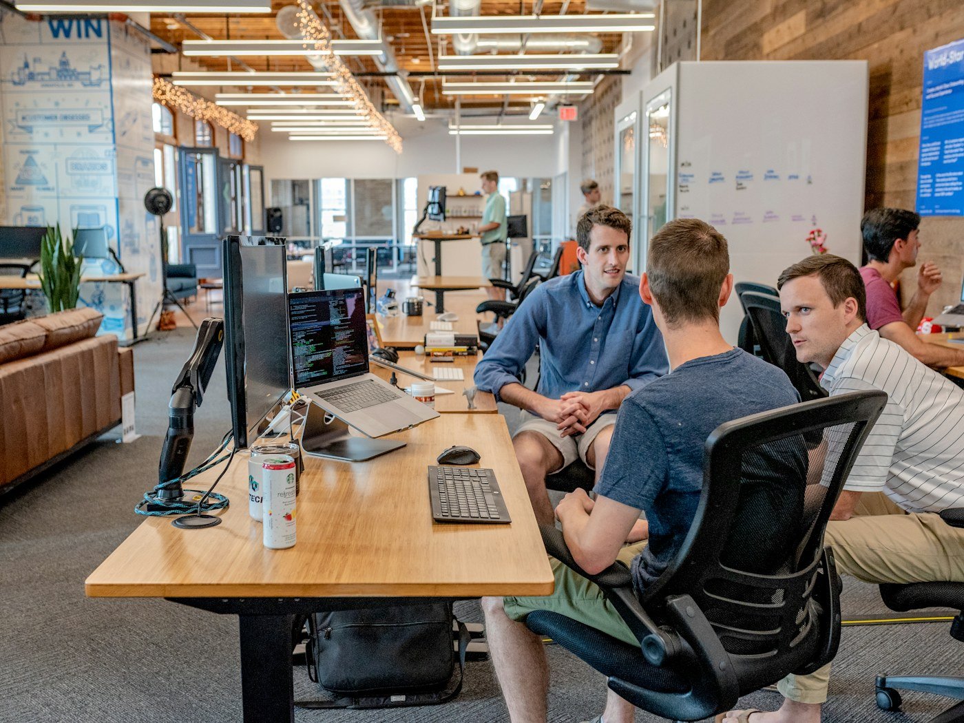 Partner team discussing a launch plan